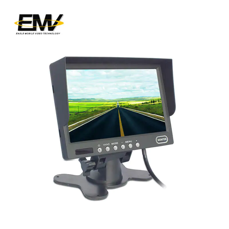7 Inch car rear view monitor (with shade)