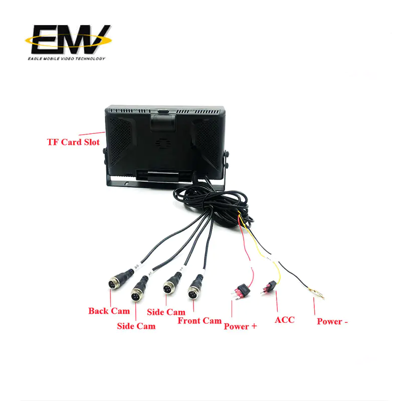 Camera Car Monitoring 11 Inch Wired 5 Channel Split Ahd Dvr Cctv System With Monitor E-MR05
