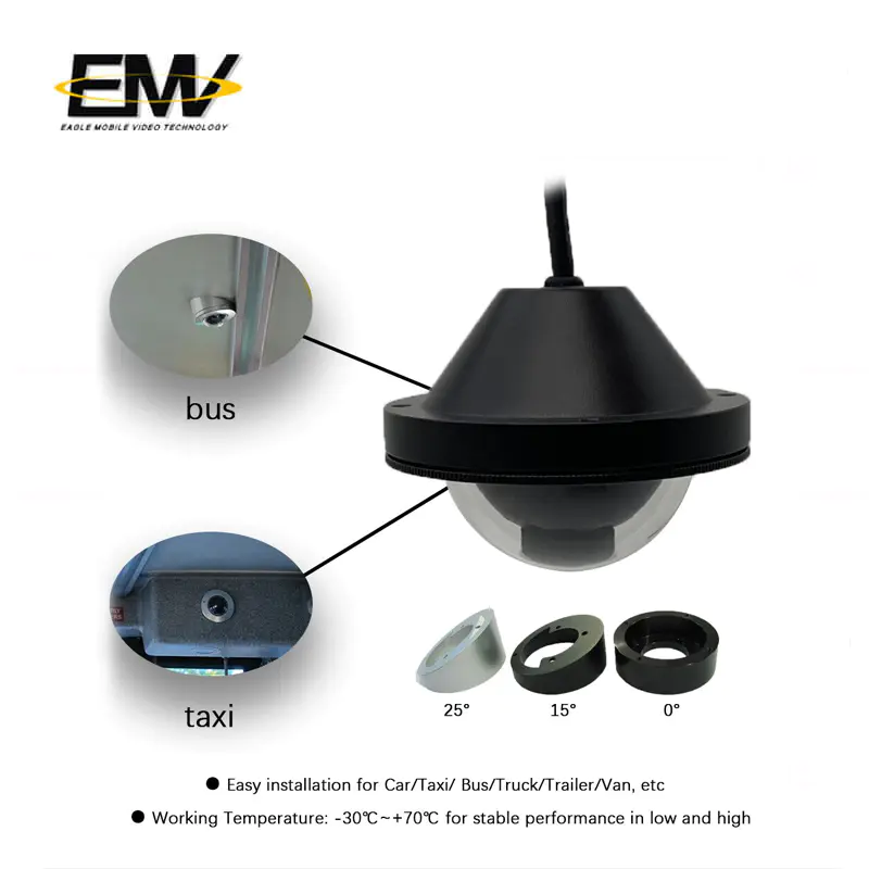 960P 1080P Security & Surveillance Metal Mini Dome CCTV Cameras for School Bus/Bus/Rail  EMV-043M